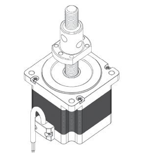 貫通式滾珠絲桿直線步進(jìn)電機(jī)-86H98MBTG