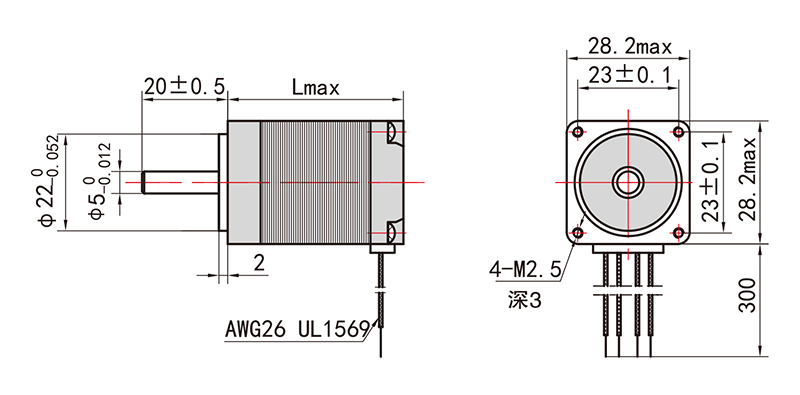 28系列步進(jìn)電機(jī)NEMA11-11HS51