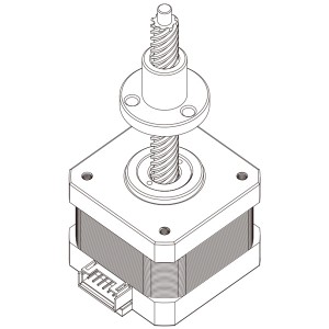 42mm系列固定軸式直線步進電機-17HS48A
