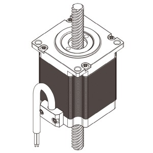 57mm貫通式直線步進(jìn)電機(jī)-23HY76L
