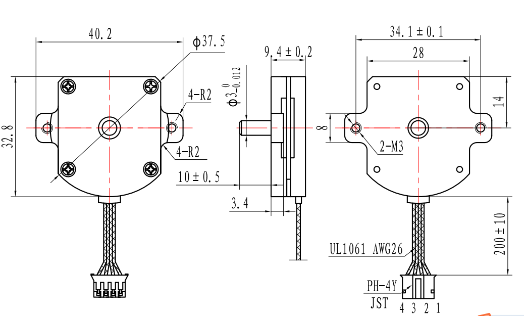 超薄步進(jìn)電機(jī)-STF2818X0504-A